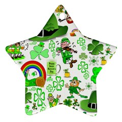St Patrick s Day Collage Star Ornament (two Sides) by StuffOrSomething