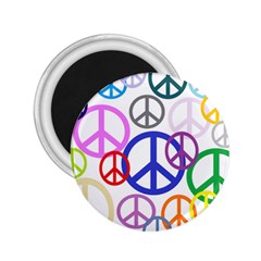Peace Sign Collage Png 2 25  Button Magnet