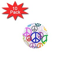 Peace Sign Collage Png 1  Mini Button Magnet (10 Pack) by StuffOrSomething