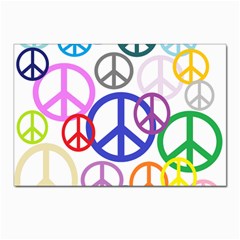 Peace Sign Collage Png Postcards 5  X 7  (10 Pack) by StuffOrSomething