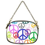 Peace Sign Collage Png Chain Purse (Two Sided)  Back