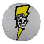 8-bit ROCK & ROLL 18  Premium Round Cushion  Front