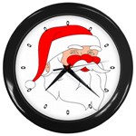 Jolly Old Saint Nick Wall Clock (Black)