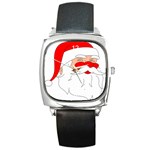 Jolly Old Saint Nick Square Metal Watch