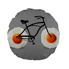 Egg Bike 15  Premium Round Cushion  by Contest1753604