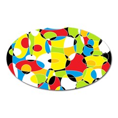 Interlocking Circles Magnet (oval) by StuffOrSomething