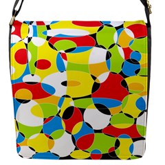 Interlocking Circles Flap Closure Messenger Bag (small) by StuffOrSomething