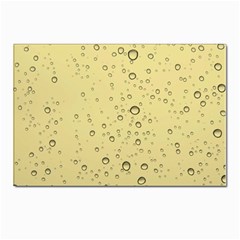 Yellow Water Droplets Postcard 4 x 6  (10 Pack) by Colorfulart23