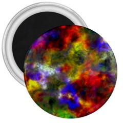 Deep Watercolors 3  Button Magnet by Colorfulart23