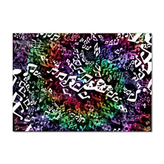 Urock Musicians Twisted Rainbow Notes  A4 Sticker 100 Pack by UROCKtheWorldDesign