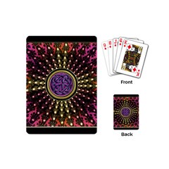 Hot Radiant Fractal Celtic Knot Playing Cards (mini) by UROCKtheWorldDesign