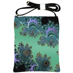 Celtic Symbolic Fractal Shoulder Sling Bag by UROCKtheWorldDesign