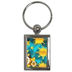 Musical Peace Key Chain (Rectangle) Front