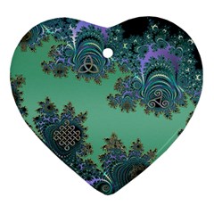 Celtic Symbolic Fractal Heart Ornament by UROCKtheWorldDesign
