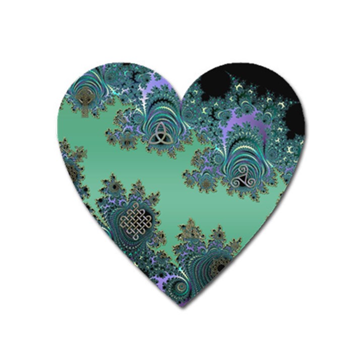 Celtic Symbolic Fractal Magnet (Heart)