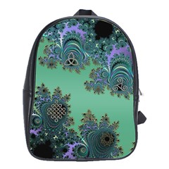 Celtic Symbolic Fractal School Bag (large) by UROCKtheWorldDesign