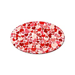  Pretty Hearts  Sticker (oval) by Colorfulart23