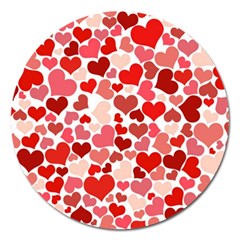  Pretty Hearts  Magnet 5  (round) by Colorfulart23
