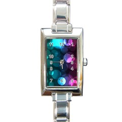 Deep Bubble Art Rectangular Italian Charm Watch by Colorfulart23