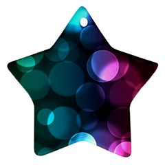 Deep Bubble Art Star Ornament