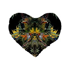 Jungle Fever 16  Premium Heart Shape Cushion 