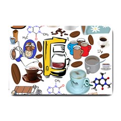 Just Bring Me Coffee Small Door Mat by StuffOrSomething