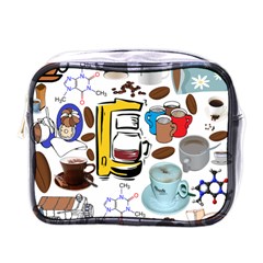 Just Bring Me Coffee Mini Travel Toiletry Bag (one Side) by StuffOrSomething