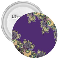 Purple Symbolic Fractal 3  Button by UROCKtheWorldDesign