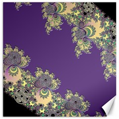 Purple Symbolic Fractal Canvas 12  X 12  (unframed) by UROCKtheWorldDesign