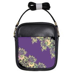 Purple Symbolic Fractal Girl s Sling Bag by UROCKtheWorldDesign