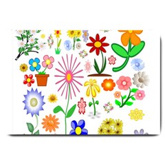 Summer Florals Large Door Mat by StuffOrSomething