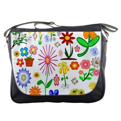 Summer Florals Messenger Bag by StuffOrSomething