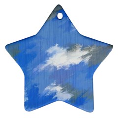 Abstract Clouds Star Ornament (two Sides) by StuffOrSomething