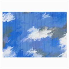 Abstract Clouds Glasses Cloth (large, Two Sided)