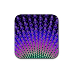 Rainbow Fan Drink Coaster (square) by UROCKtheWorldDesign