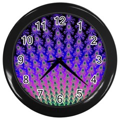 Rainbow Fan Wall Clock (black) by UROCKtheWorldDesign