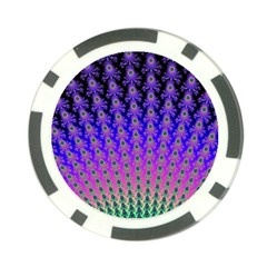 Rainbow Fan Poker Chip