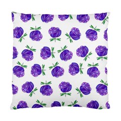 Purple Roses In Rows Cushion Case (two Sided) 