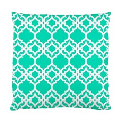 Lattice Stars In Teal Cushion Case (single Sided)  by Contest1878042