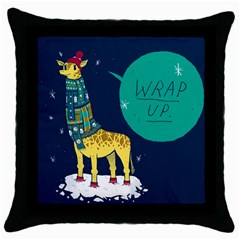 Wrap Up  Black Throw Pillow Case by Contest1878722