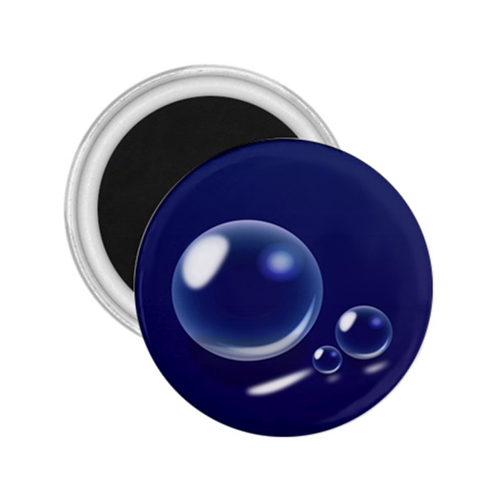 Bubbles 7 2.25  Button Magnet