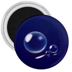 Bubbles 7 3  Button Magnet