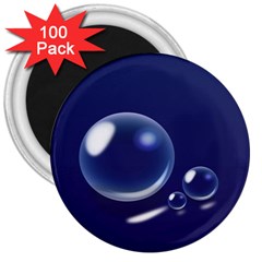 Bubbles 7 3  Button Magnet (100 Pack)