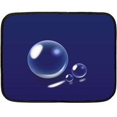 Bubbles 7 Mini Fleece Blanket (two Sided) by NickGreenaway