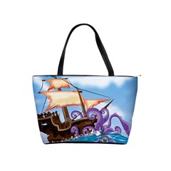 Piratepirate Ship Attacked By Giant Squid  Large Shoulder Bag