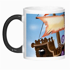 Pirate Ship Attacked By Giant Squid Cartoon  Morph Mug by NickGreenaway