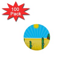 Cactus 1  Mini Button (100 Pack) by NickGreenaway