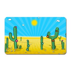 Cactus Magnet (rectangular) by NickGreenaway