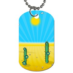 Cactus Dog Tag (two-sided)  by NickGreenaway