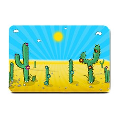 Cactus Small Door Mat by NickGreenaway